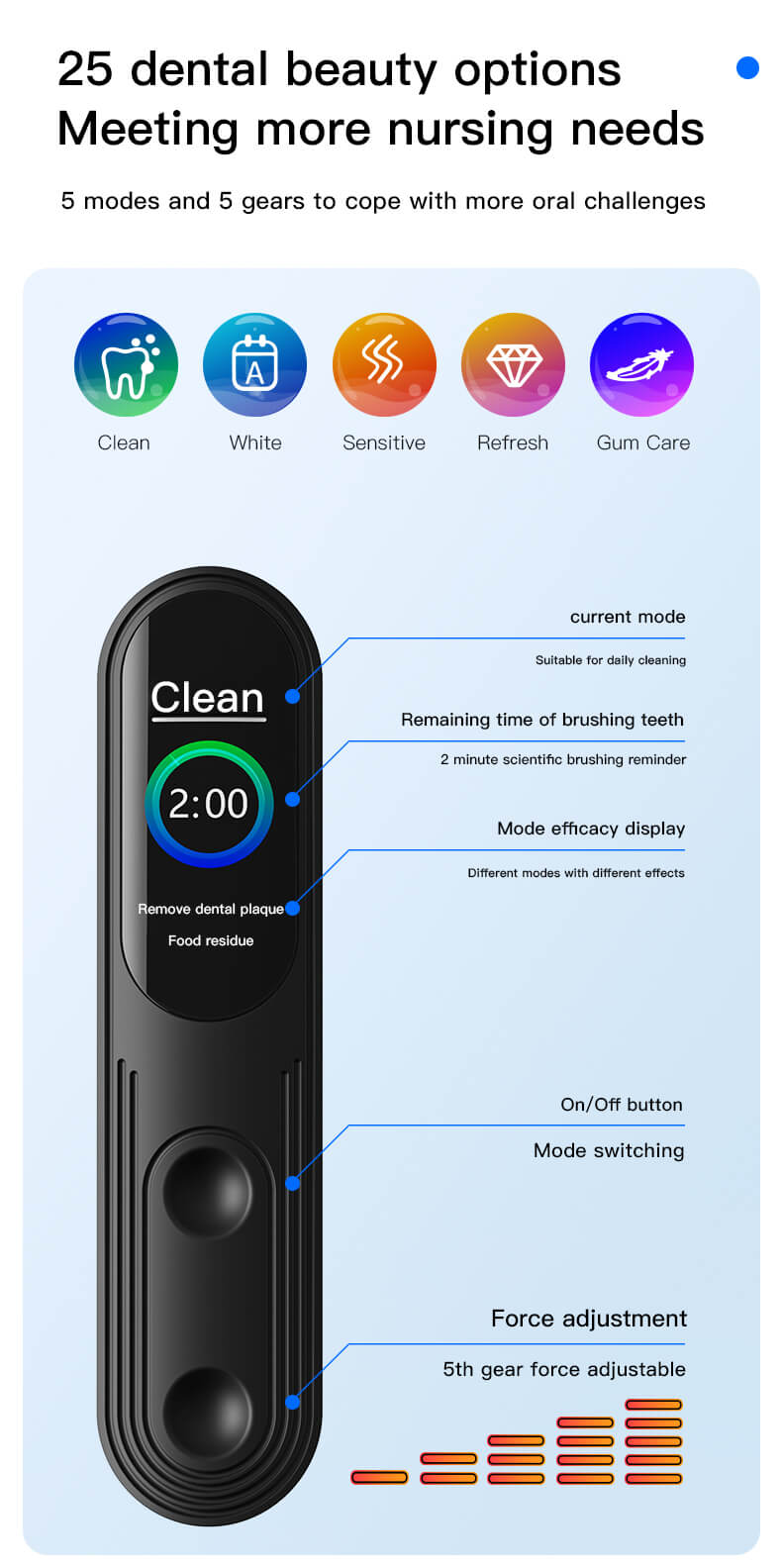 V1 sonic electric toothbrush