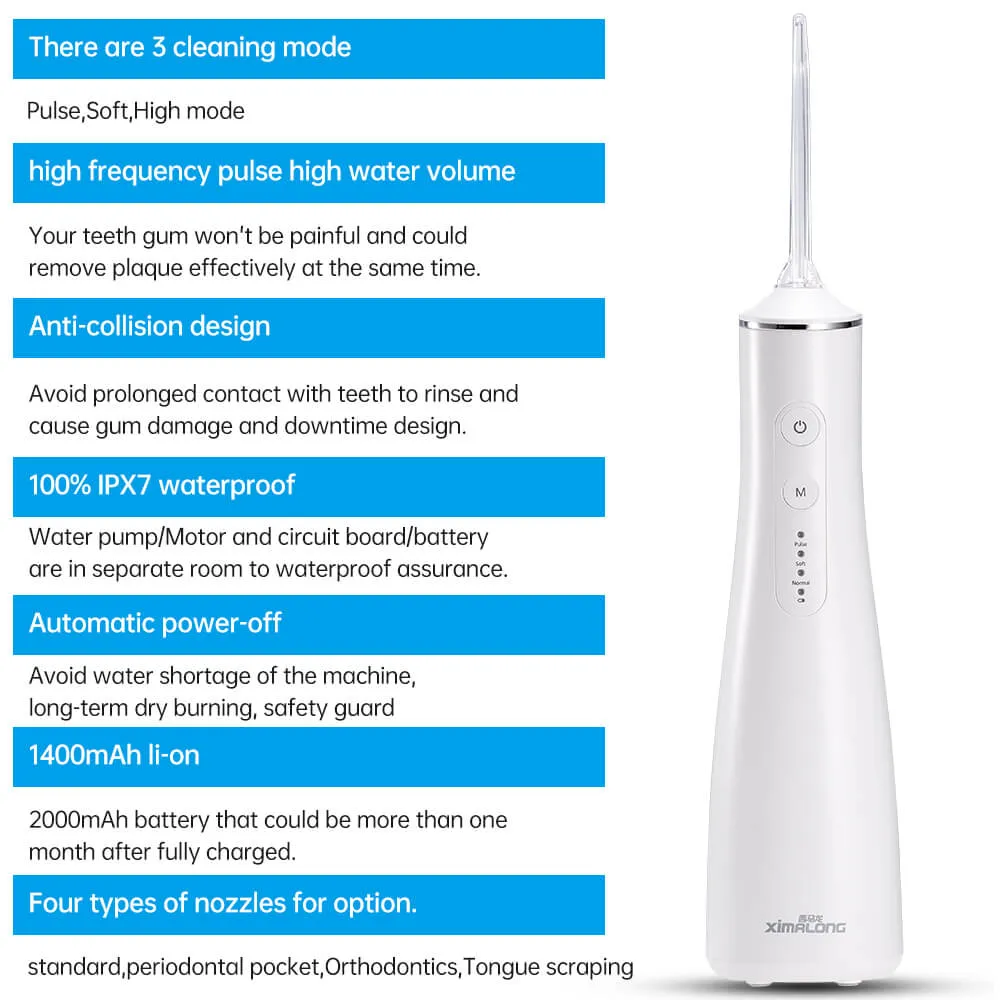 LD1 portable rechargeable dental water flosser