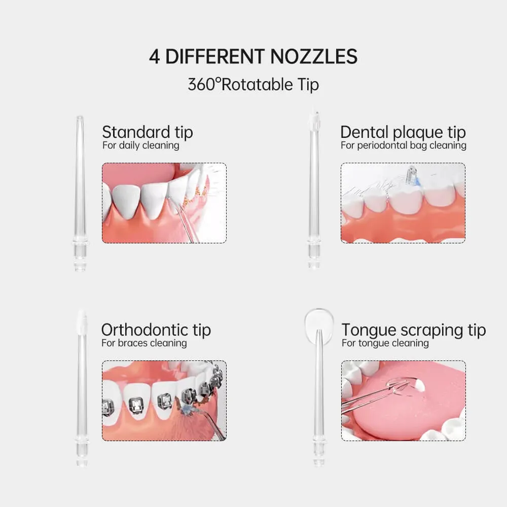 ipx7 waterproof cordless dental water flosser