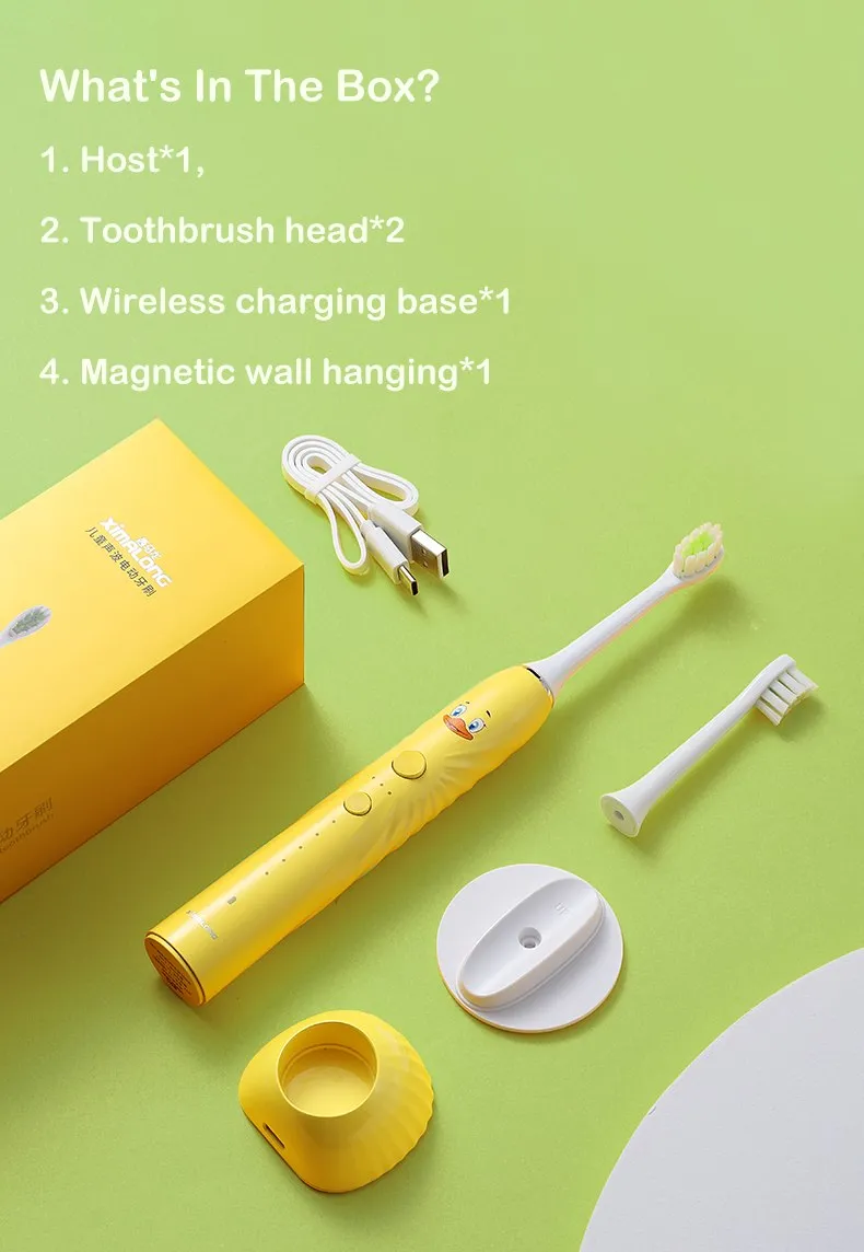 T2 smart automatic kids electric toothbrush